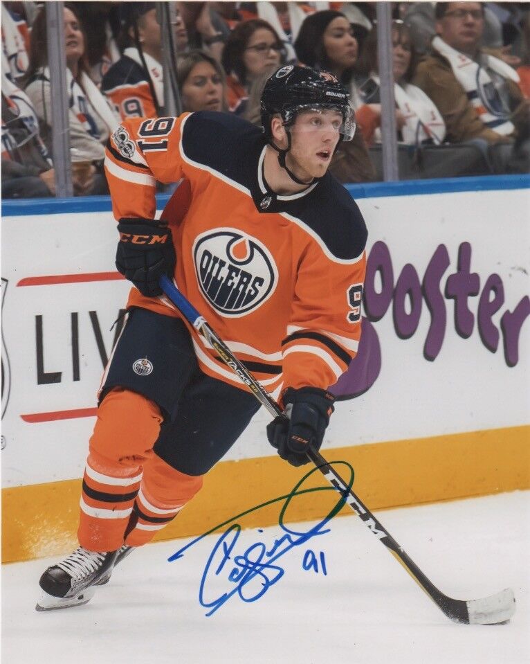 Edmonton Oilers Drake Caggiula Autographed Signed 8x10 Photo Poster painting NHL COA A3