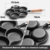 4/5-cup Cast Iron Non-stick Egg Frying Pan