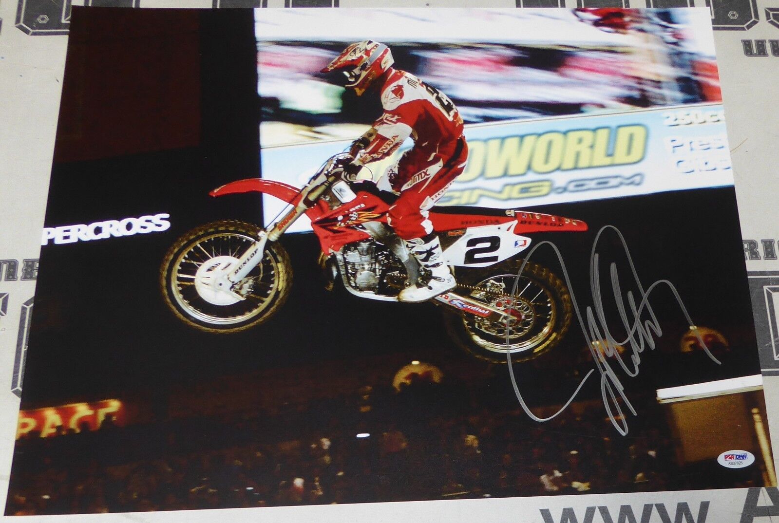 Jeremy McGrath Signed 16x20 Photo Poster painting PSA/DNA COA Motocross Supercross #2 Autograph