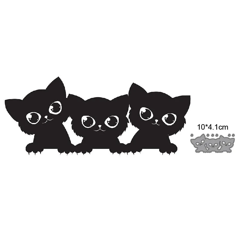 Craft Dies Metal Cutting Dies Cut Die Cat Catching Butterfly Scrapbooking Die Craft Paper Knife Mould Blade Punch Steencils Dies