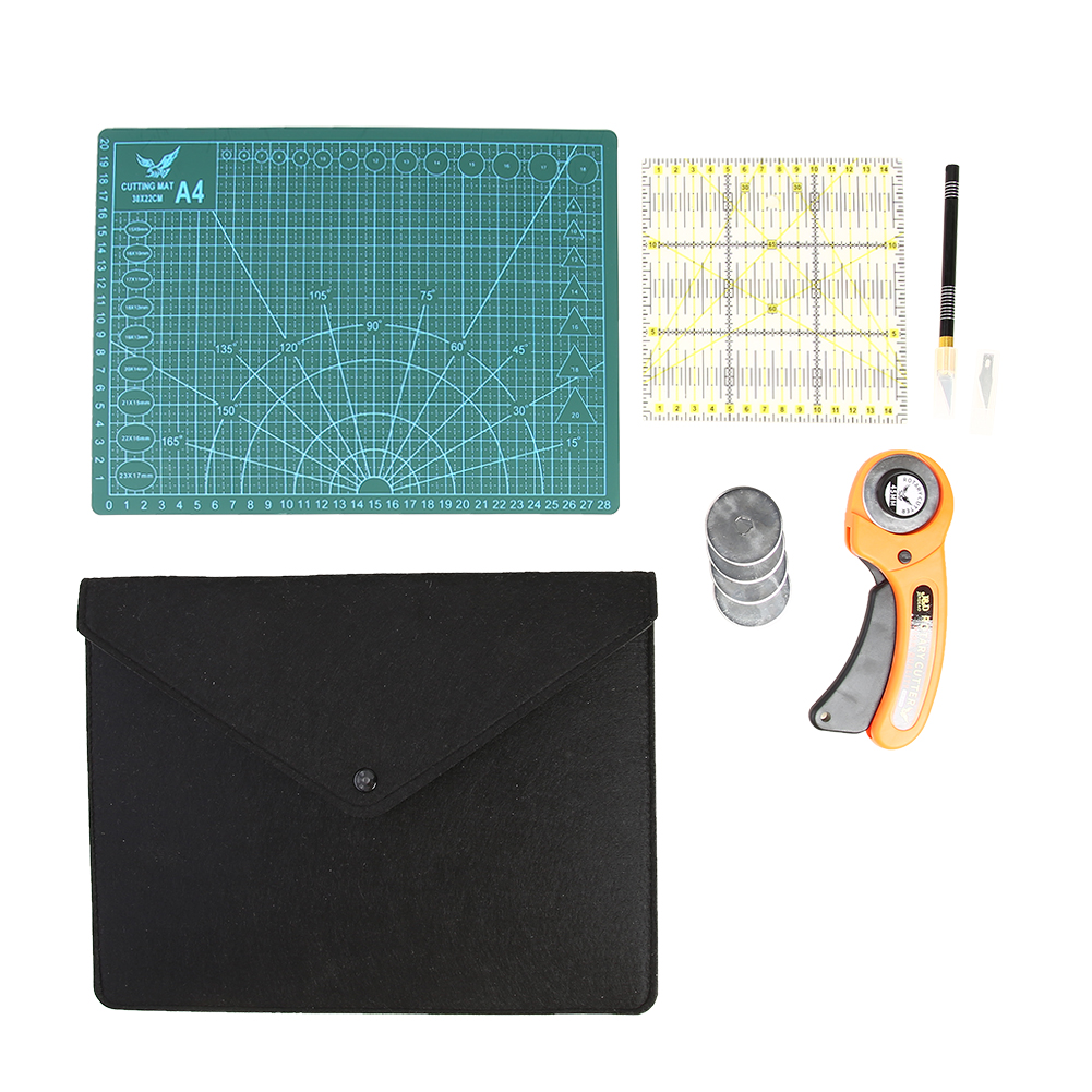 

DIY Sewing Quilting Kit Clothing Sewing Tools Hand Cutting Knife Ruler Set, 501 Original
