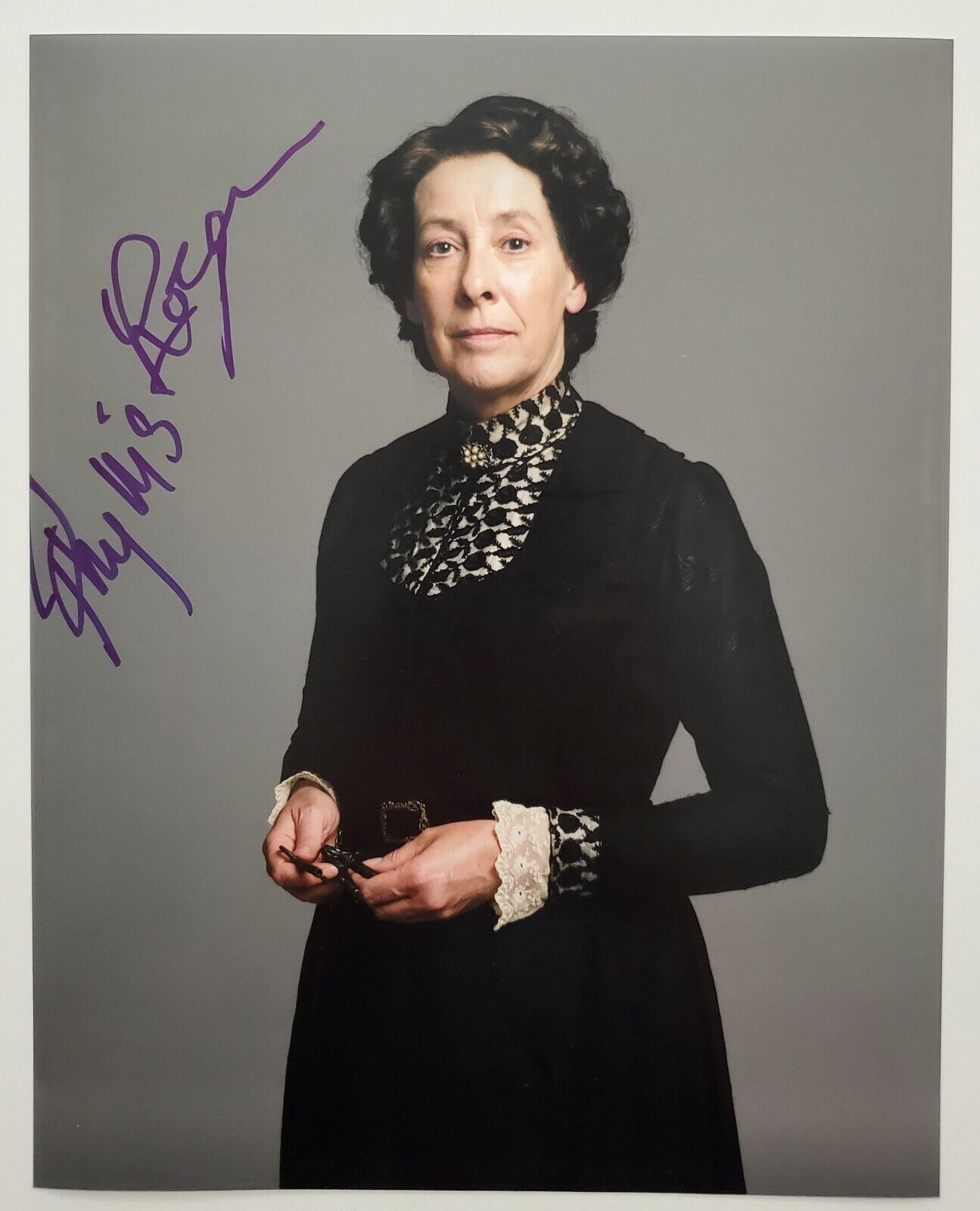 Phyllis Logan Signed Downton Abbey 8x10 Photo Poster painting TV Show Movie Rare RAD