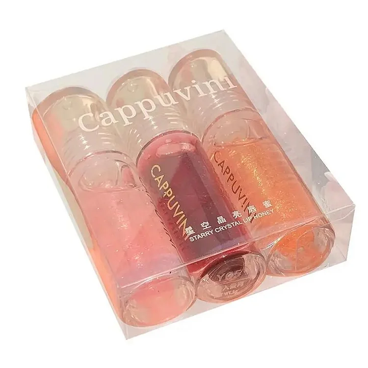 Transparent Water Mirror Light Lip Gloss Glass Lip Oil Moisturizing Pearlescent Liquid Lipstick Waterproof Lasting Makeup Tools