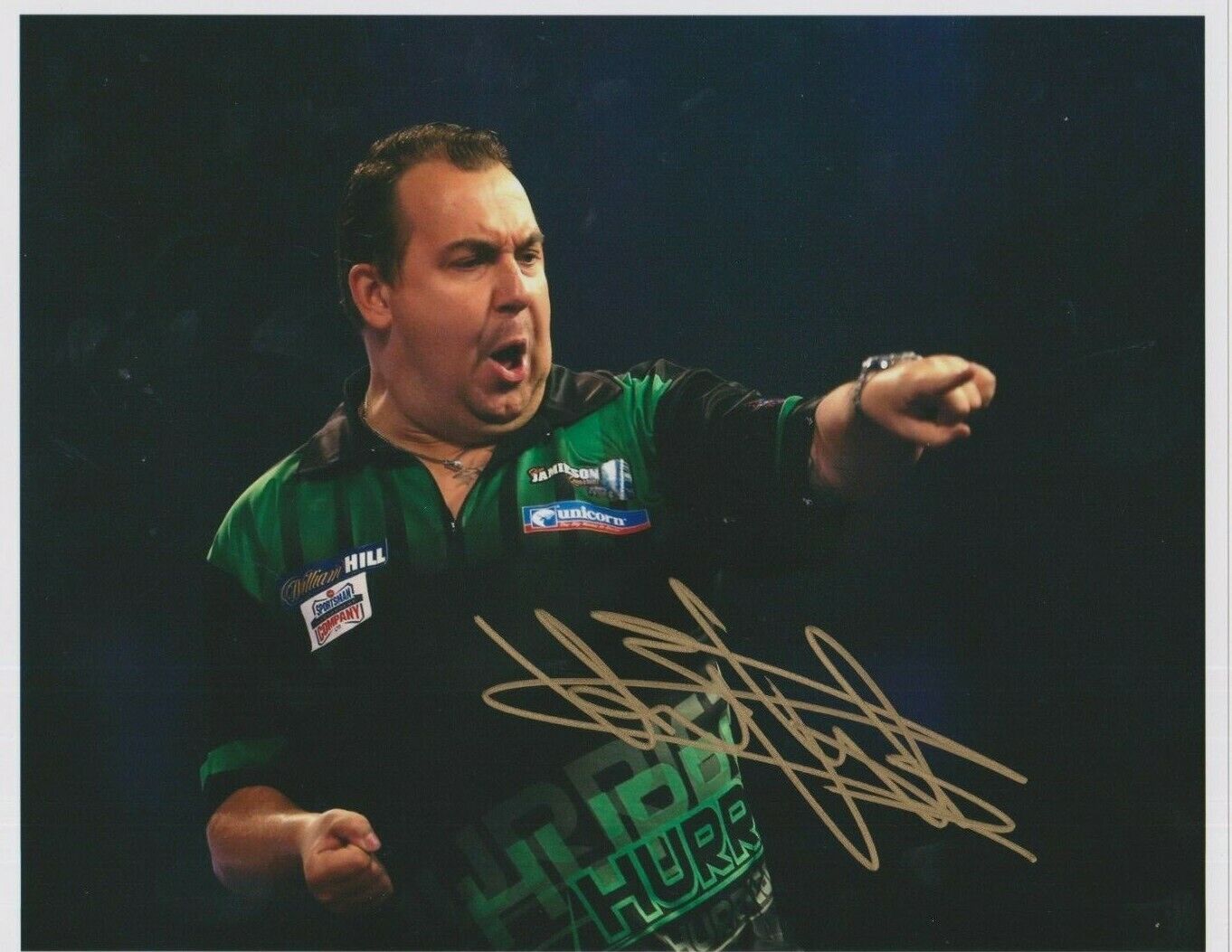 Kim Huybrechts **HAND SIGNED** 8x10 Photo Poster painting ~ Darts ~ AUTOGRAPHED