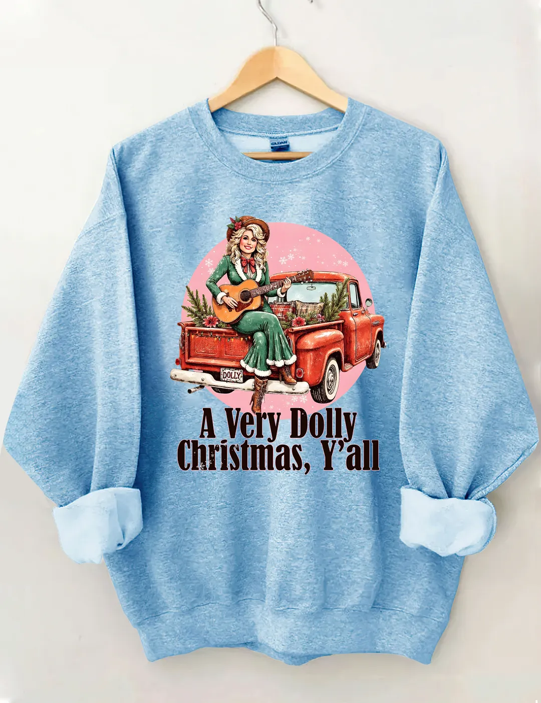 A Very Dolly Christmas,Y'all Sweatshirt