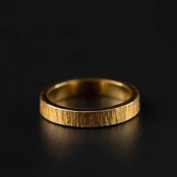 Coutureaura Vintage Bark Shape Ring