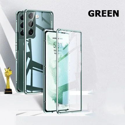 🎉Anti-peeping Magnetic Tempered Glass Double-sided Phone Case For Samsung S21-25 Series