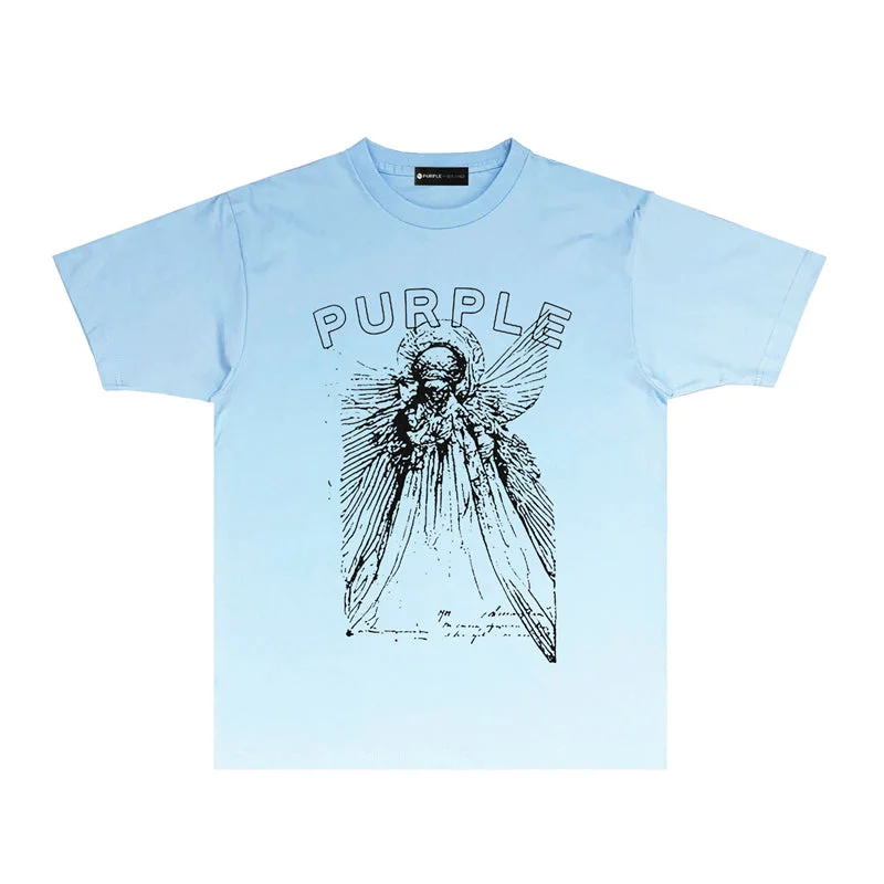 Purple 2023 new fashion T-shirt short sleeves