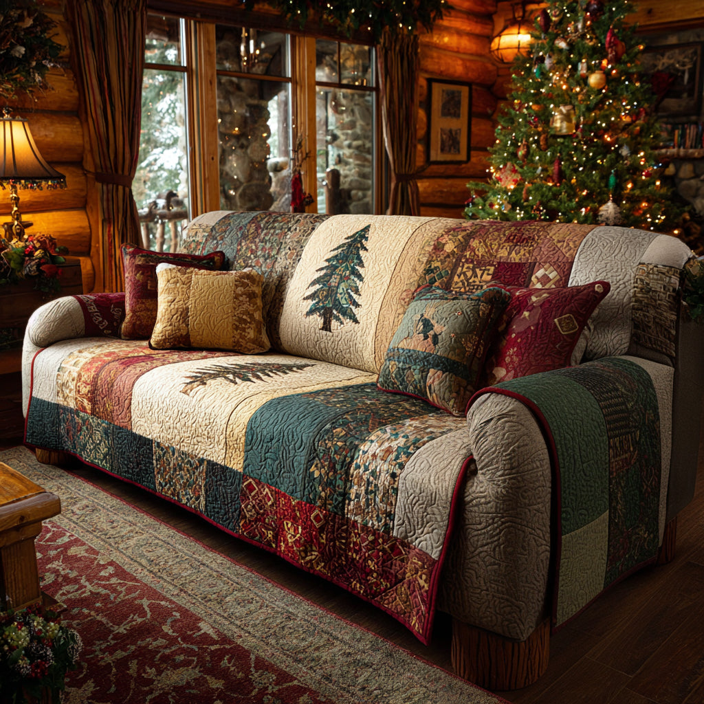 Forest Dream Quilted Sofa Cover NCU0DV8621 everthome