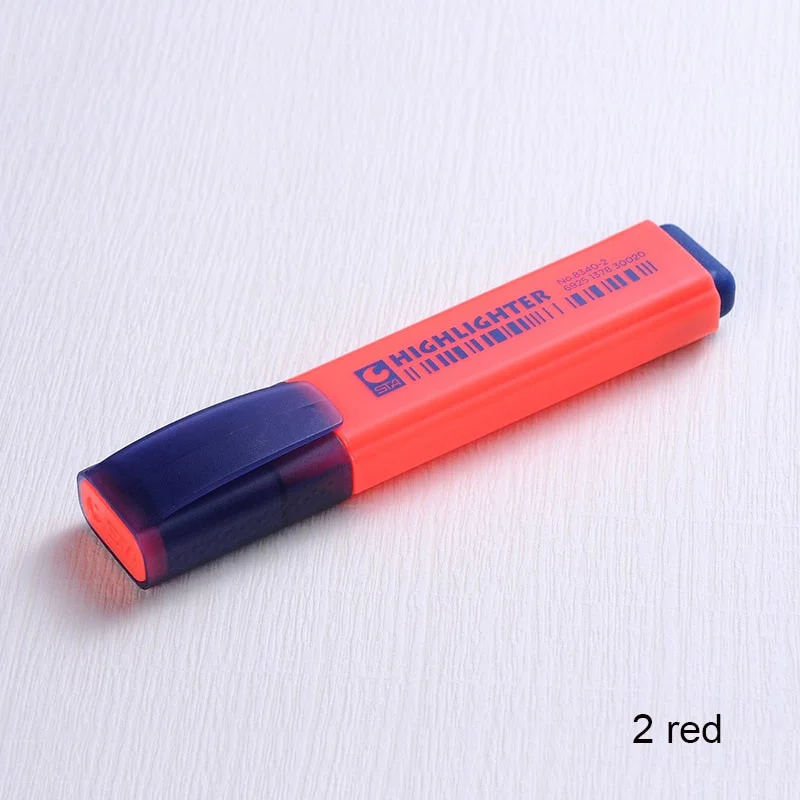 8 Colors Single Kawaii Highlighters Safe Non-toxic Highlighter Marker Color Pens for Student Stationery Office School Supplies