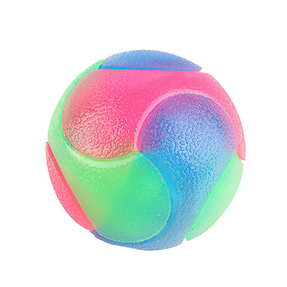 

Pet Chew Toy Bite Resistant Rubber Glowing Elastic Durable Molar Ball, 501 Original