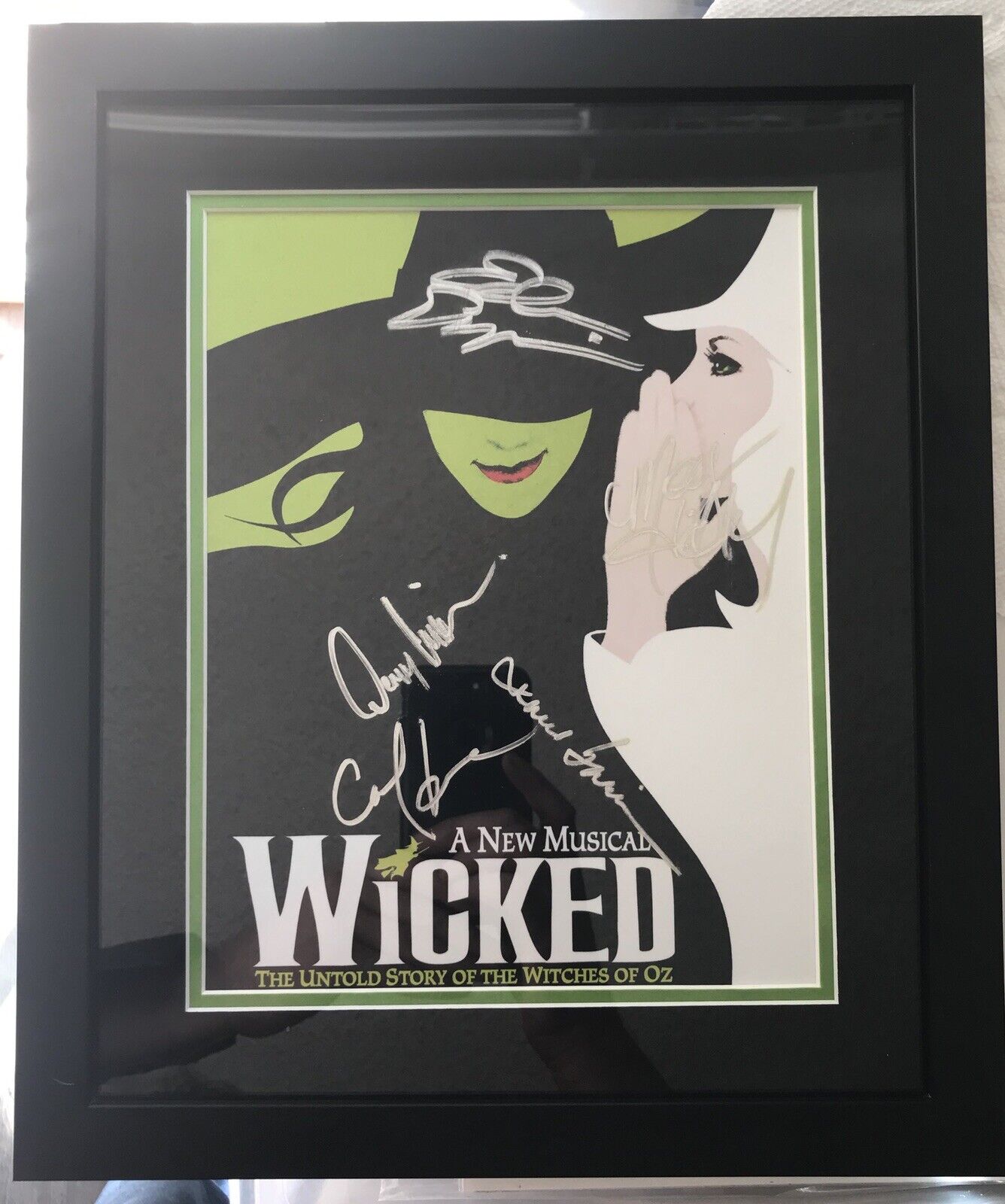 Wicked Megan Hilty , Eden Espinosa Cast Autographed Signed Frame Photo Poster painting 12x14