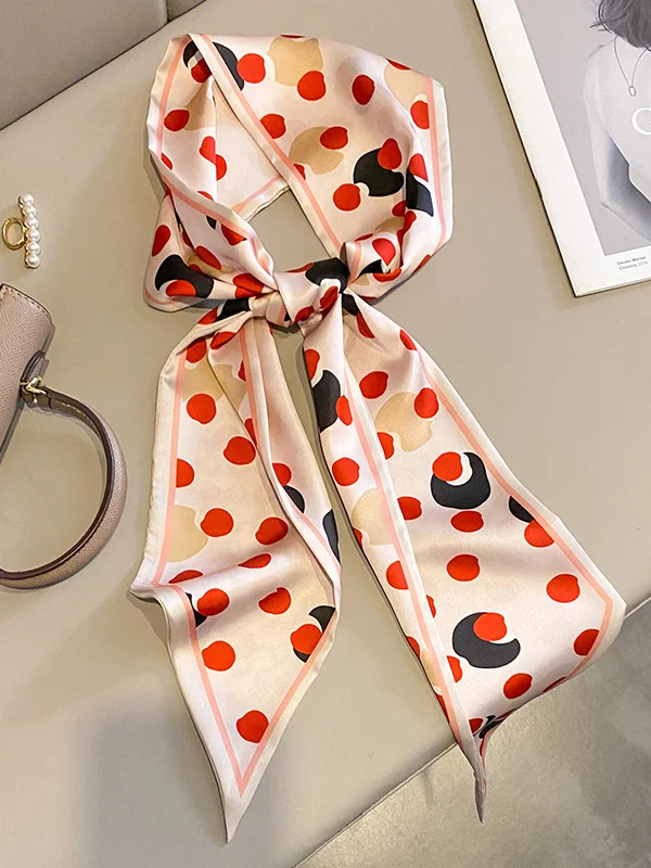 Contrast Color Polka-Dot Shawl&Scarf