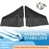 Boat Motor Stabilizer Black Hydrofoil Stabilizer Boat Parts for 4-50 HP Outboard
