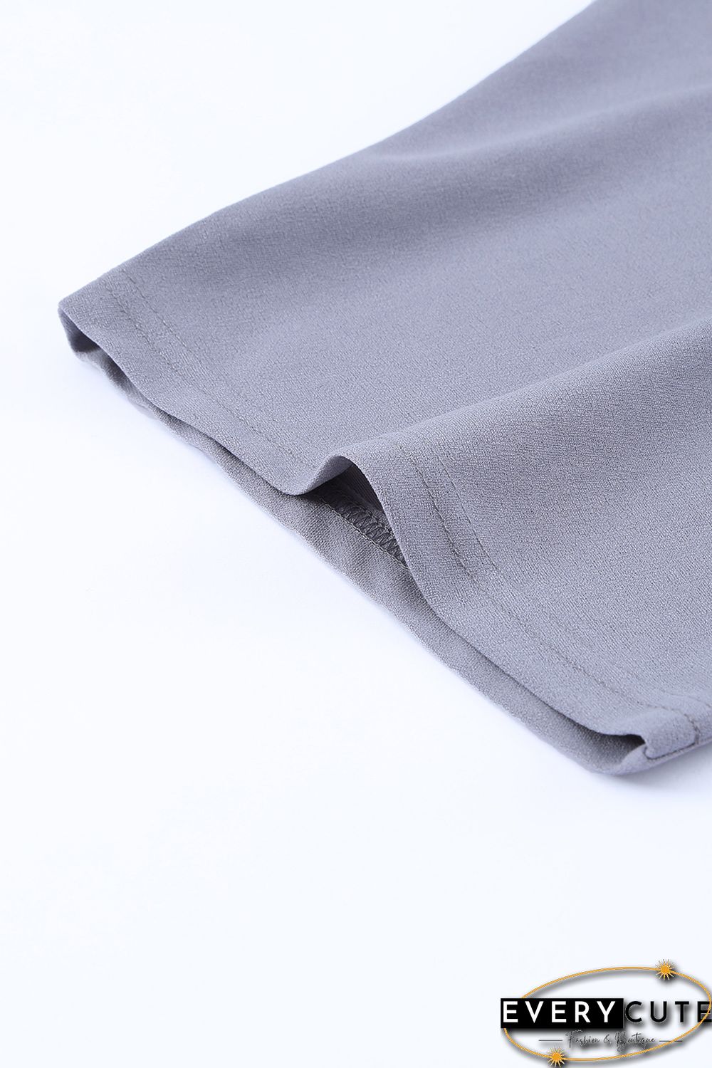 Gray Oh So Glam Belted Wide Leg Jumpsuit