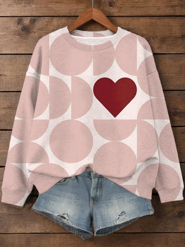 Women's Love Is All We Need Print Cozy Sweatshirt