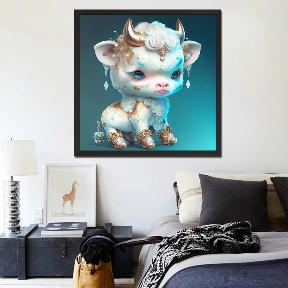 Diamond Painting - Full Round Drill - Cattle(Canvas|30*30cm)