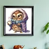 Owl - 18CT Stamped Cross Stitch 20*20cm/7.87*7.87in tapestrymarket