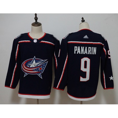 Men's  Columbus Blue Jackets #9 Artemi Panarin Navy Stitched NHL Jersey