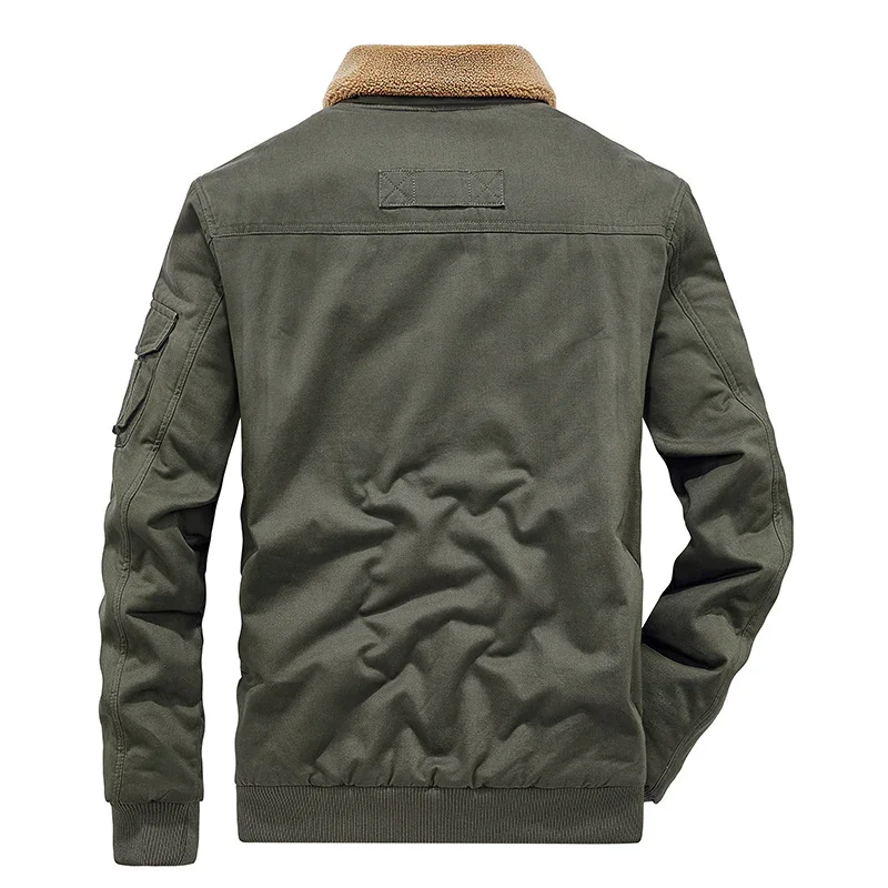 Men's Lapel Fleece Lamb Jacket