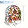 Acrylic Christmas House Diamond Painting Paper Towel Napkin Holder for Art Crafts