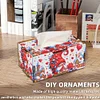 Valentine Gnome Diamond Painting Tissue Box Wood Diamond Art Tissue Storage Box