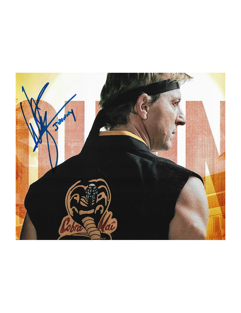 10x8 Cobra Kai Print Signed by William Zabka 100% Authentic + COA