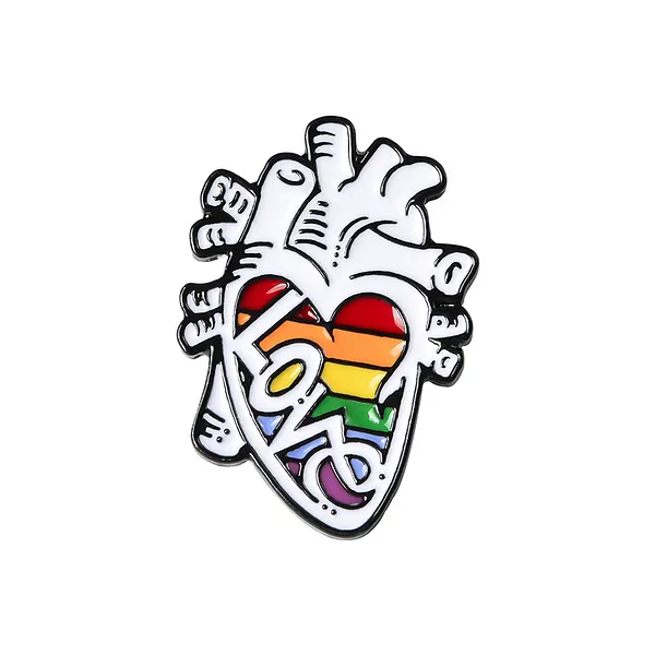 Foto del pin Corazón Arcoíris Amigo