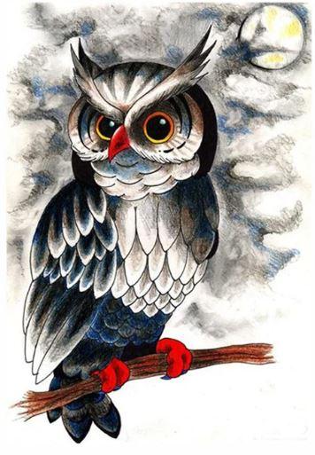 

Evil Owl – Paint By Numbers - 40*50CM, 501 Original