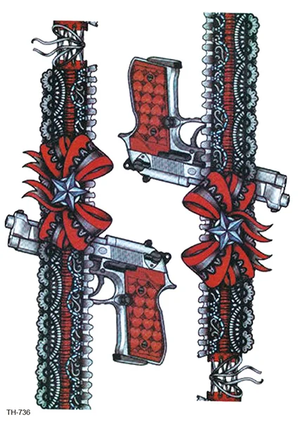 Sdrawing Temporary Tattoo Sticker Bow Knot Sexy Lace Butterfly Flower Arm Leg Body Art Flash Tatoo Fake Tatto for Men Women