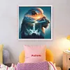 Silhouette - Lion-11CT Stamped Cross Stitch 40*40cm/15.75*15.75in
