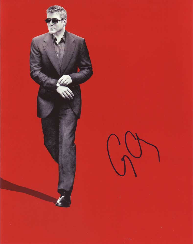 George Clooney AUTHENTIC Autographed Photo Poster painting SHA #21340