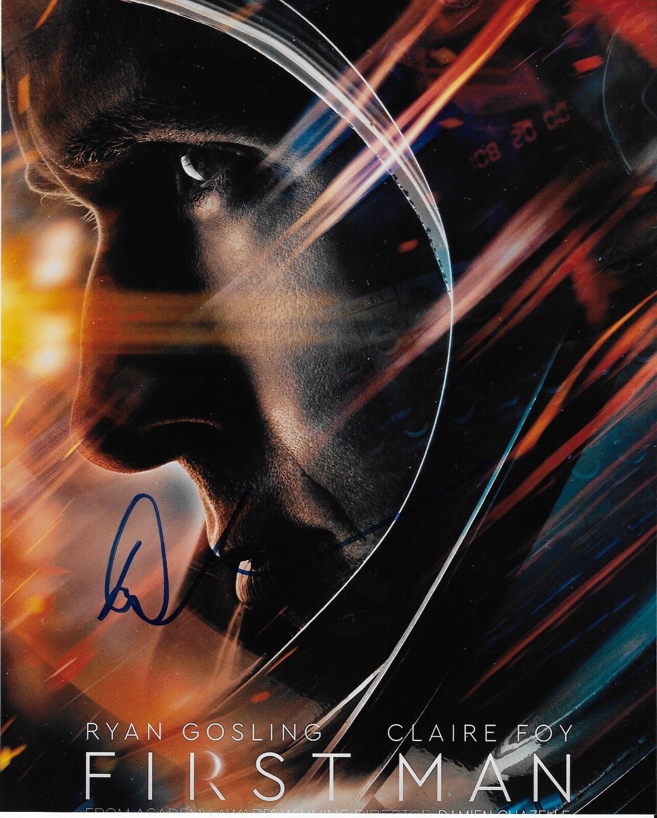 DAMIEN CHAZELLE 'FIRST MAN' LA LA LAND OSCAR DIRECTOR SIGNED 8X10 PICTURE *COA 2