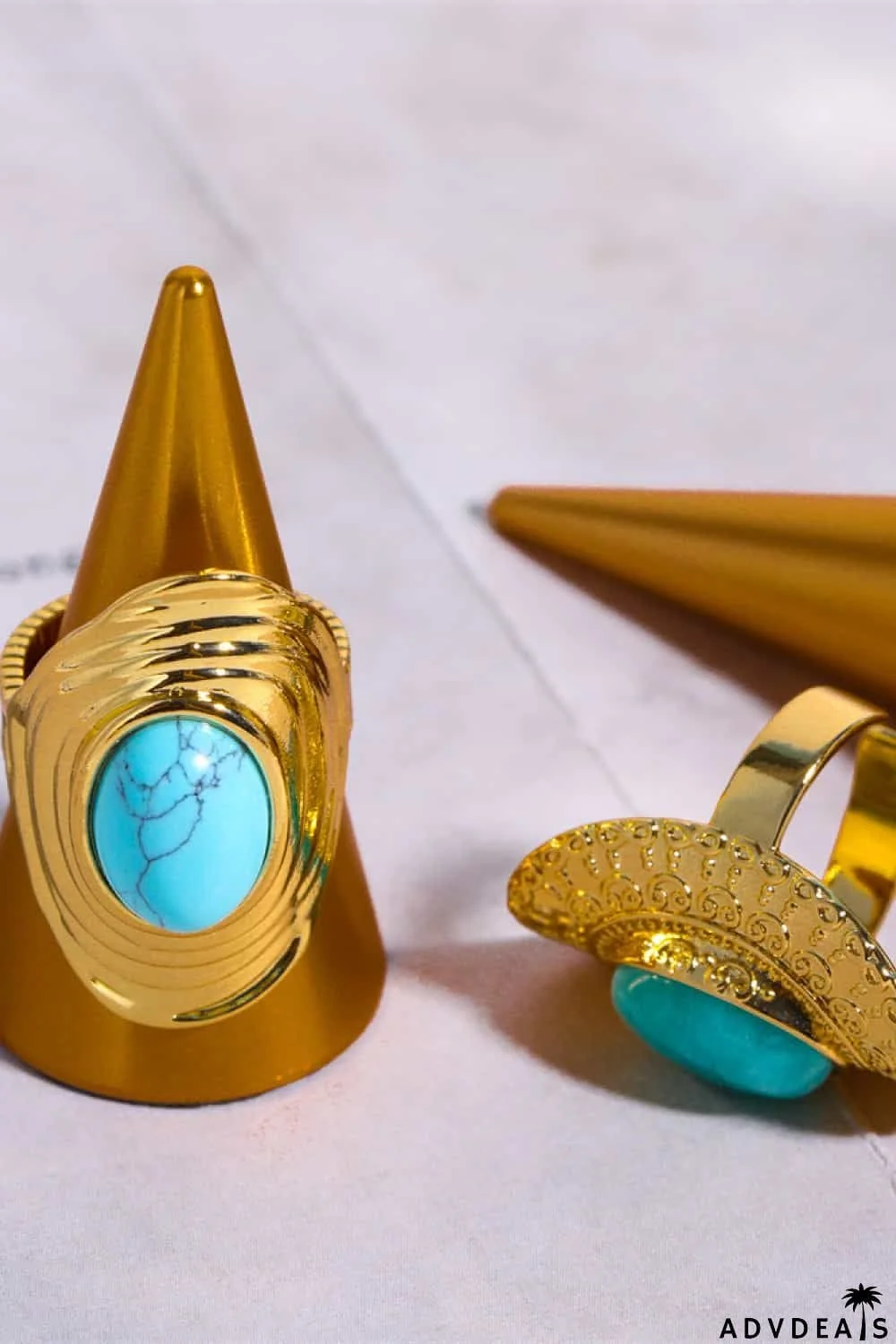 Natural Stone Copper Ring