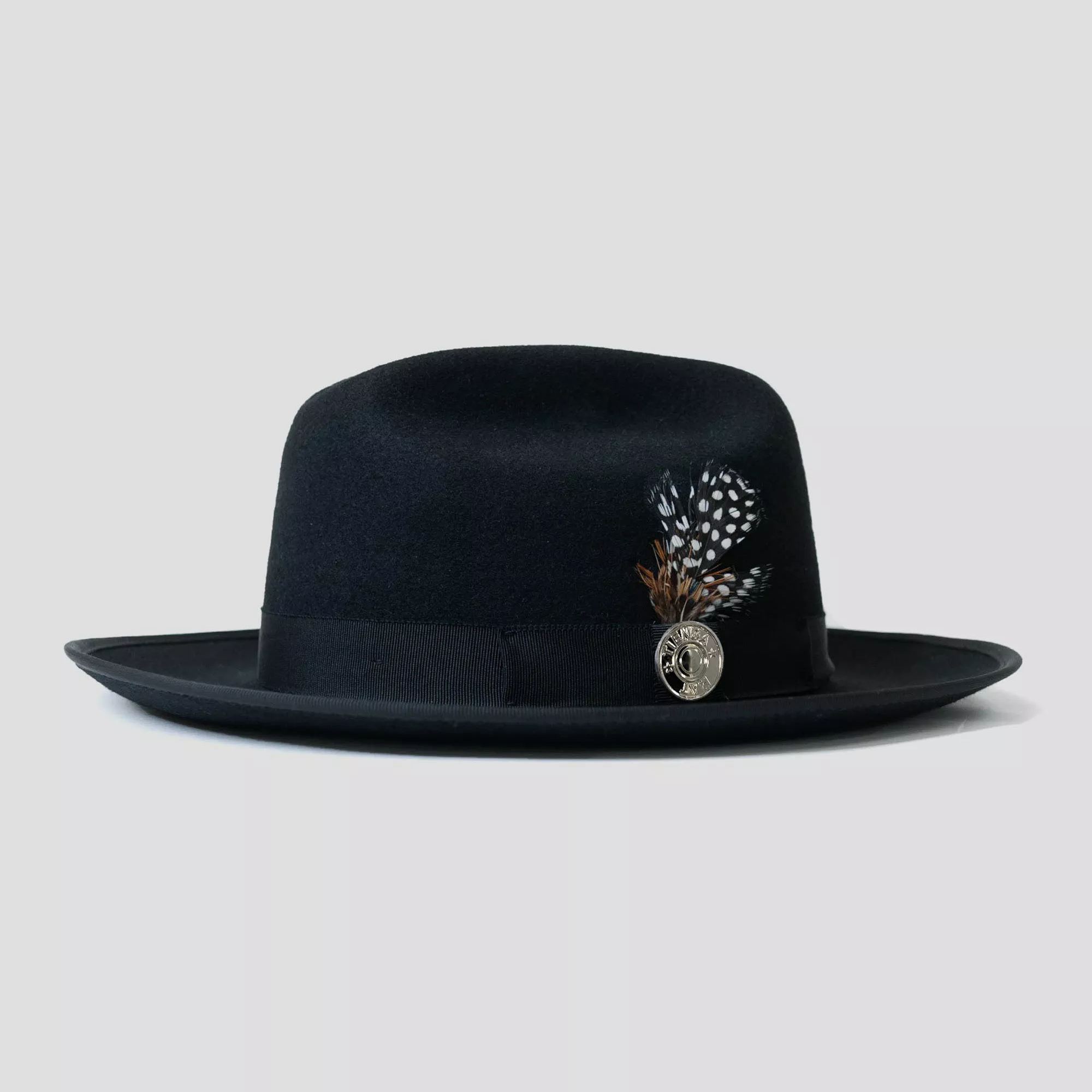 HatsMaker Ranch Fedora - Black[Fast shipping and box packing]
