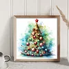 >SALE<Full Embroidery Eco-cotton Thread 11CT Printed Xmas Tree Cross Stitch Kit50x50cm