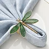 Green Golden Dragonfly Catering Napkin Ring