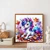 5D diy volle runde bohrer diamant malerei einhorn wanddekoration kunst handwerk 40x40cm