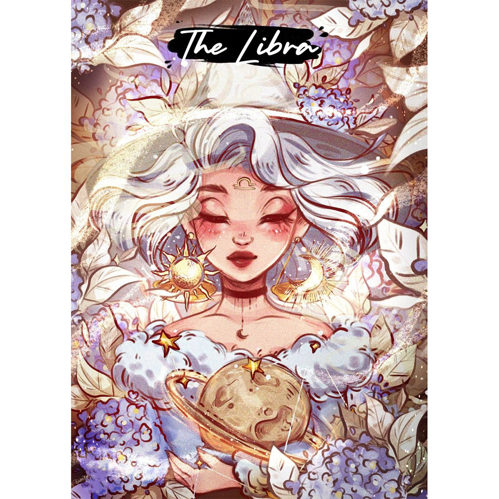 Libra Girl-Paint by Numbers-16"x20"/40x50cm