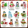 12pcs DIY Diamond Painting Keychain | snowman (Single Side)