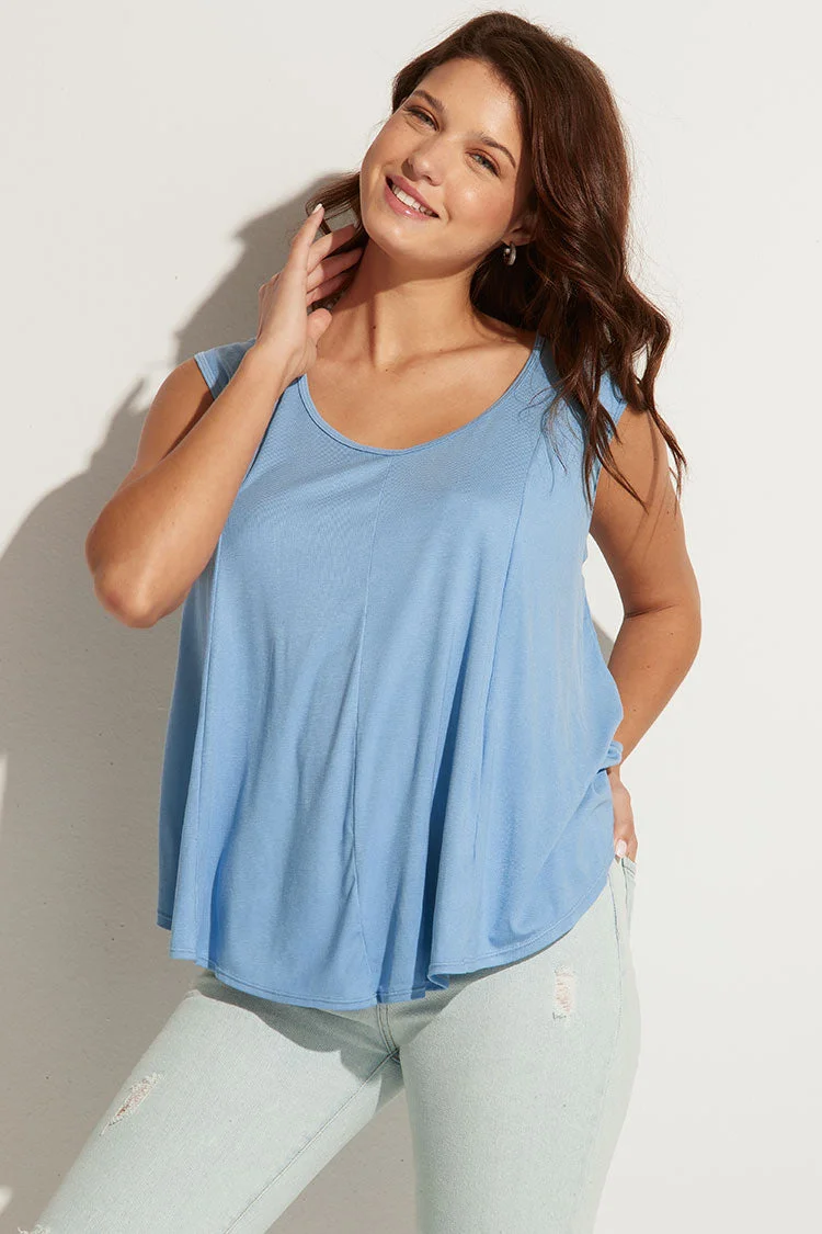 Staycation Sleeveless Pull Over V-neck Top