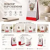 Flowerpot Diamond Art Monthly Flip Tabletop Calendar January 2027 - December 2027 Small Desktop Calendar Planner for Living Room Bedroom Office Desk Gift Giving