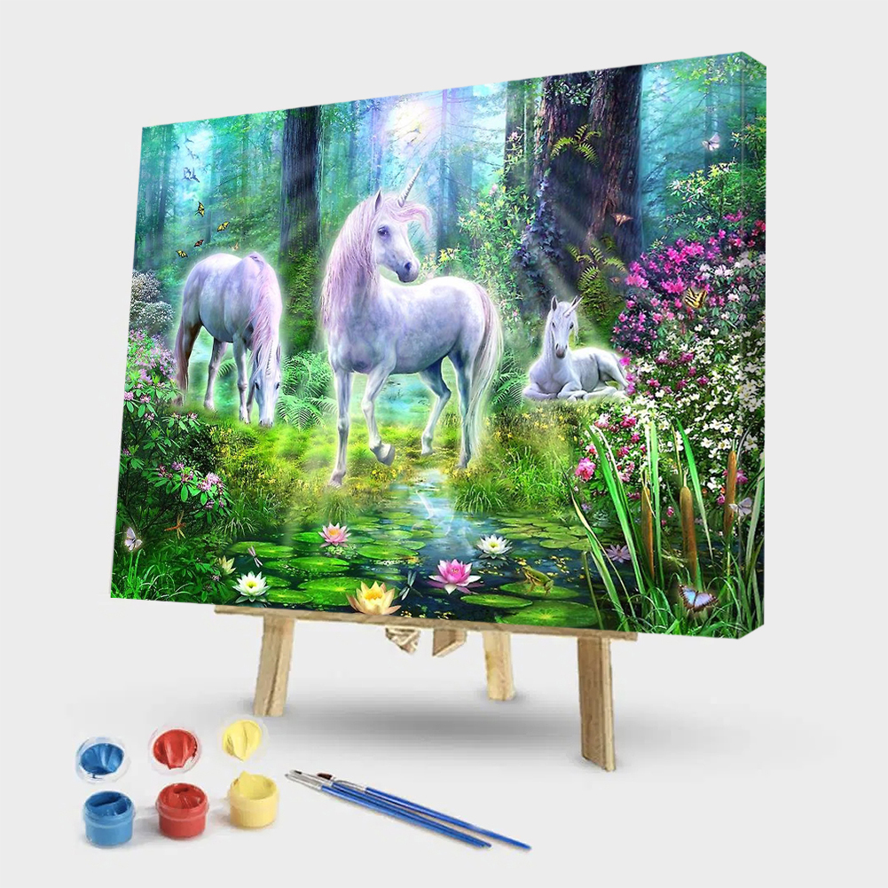 

40x50cm - Paint By Numbers Horse Sunshine, 501 Original