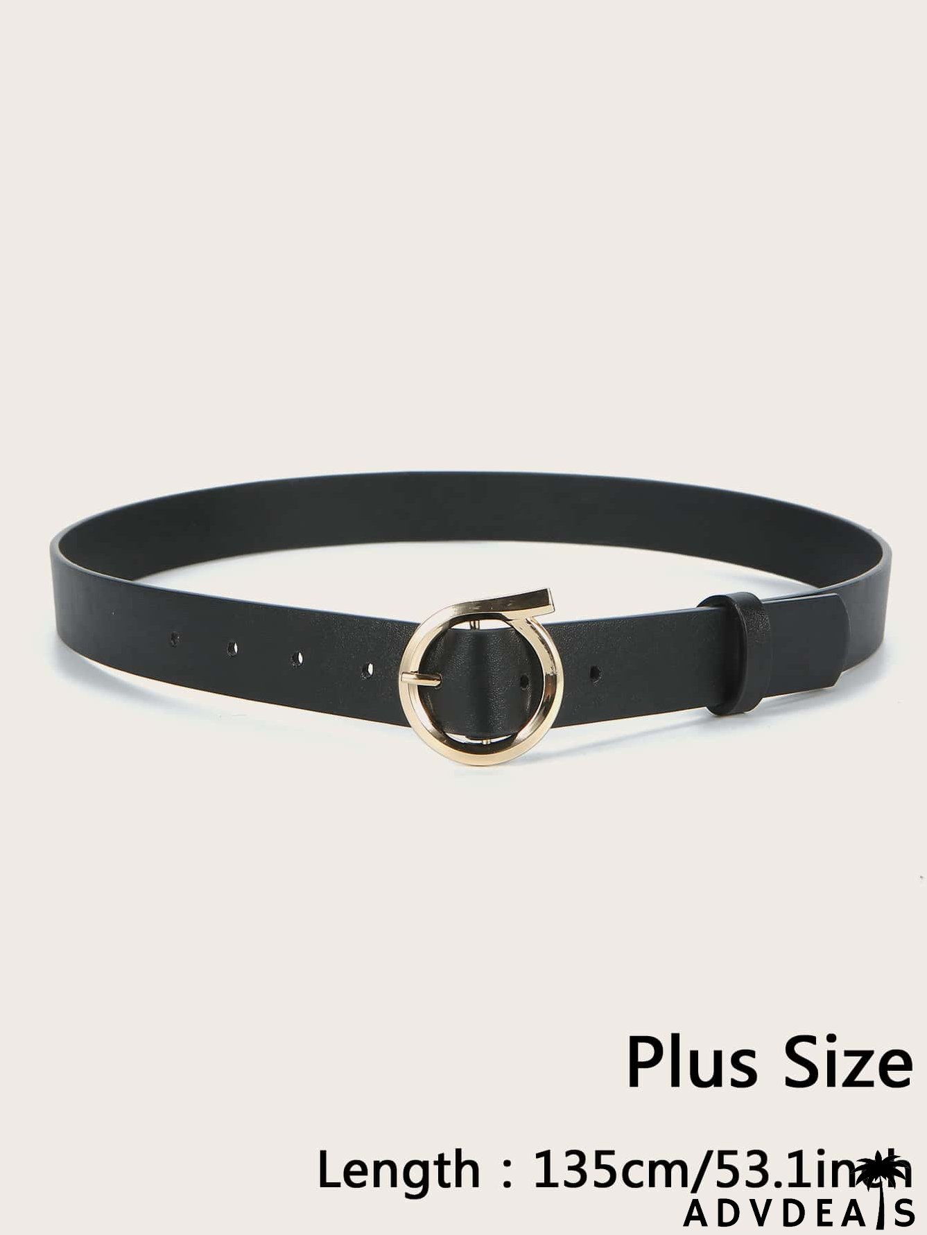 Gold Buckle Plus Size Belt