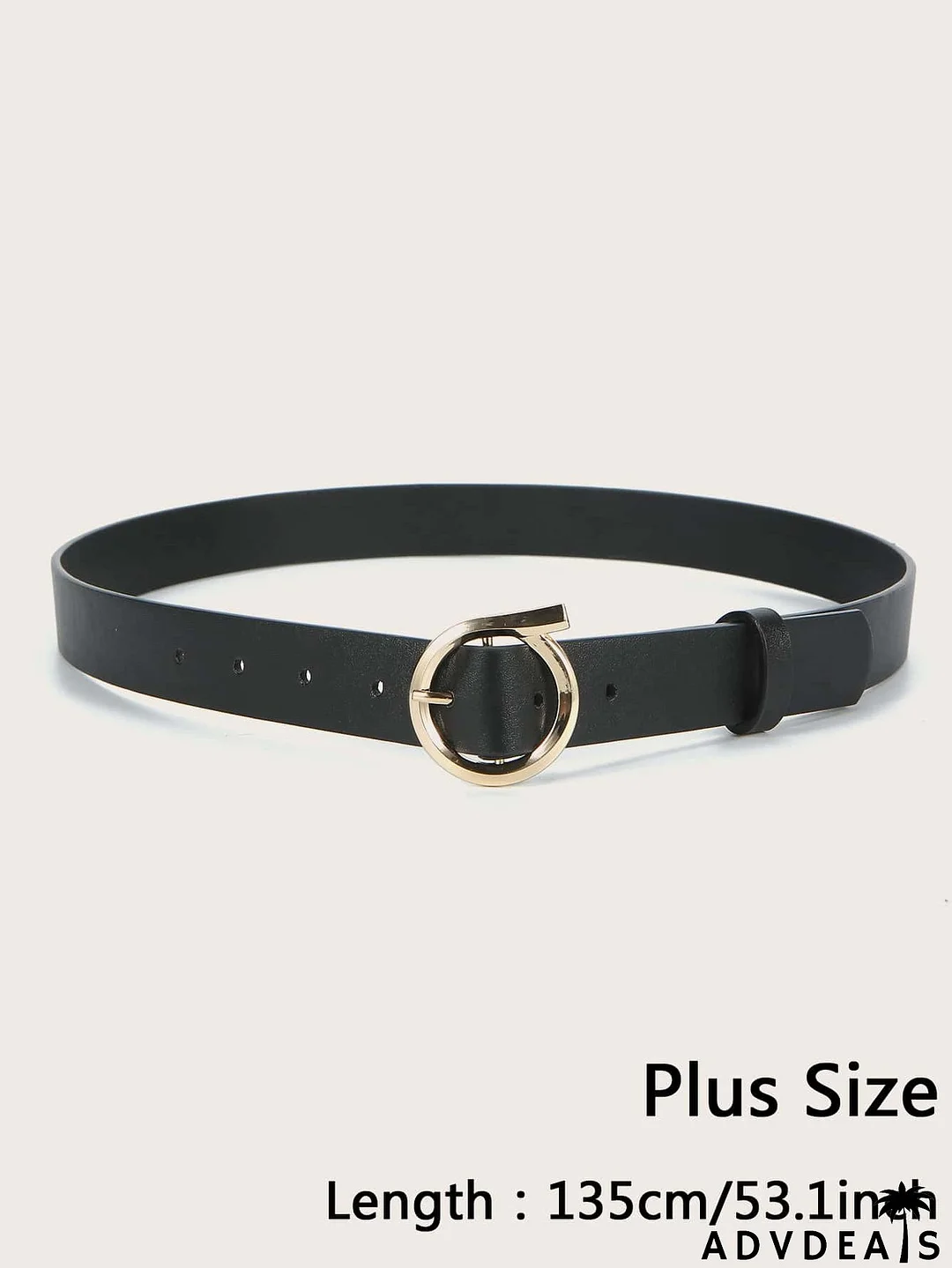 Gold Buckle Plus Size Belt