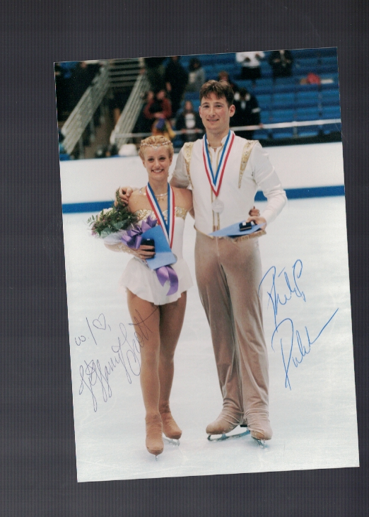 Tiffany Scott Phillip Dulebohn USA Figure Skating Signed 4x6 Photo Poster painting Our COA