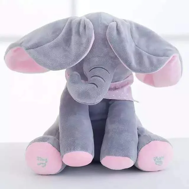 Gund Peek A Boo Elephant Animated Singing Elephant