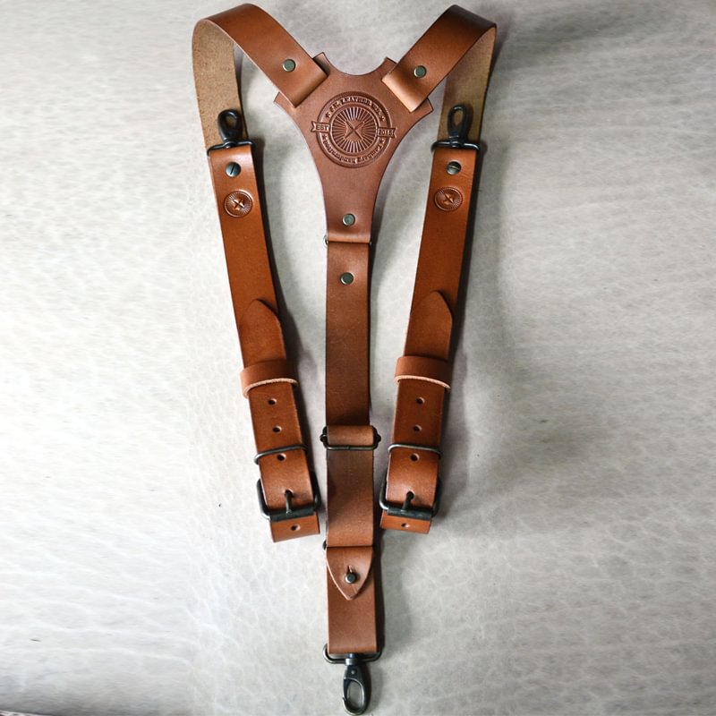 Men's Leather Handmade Adjustable Suspenders