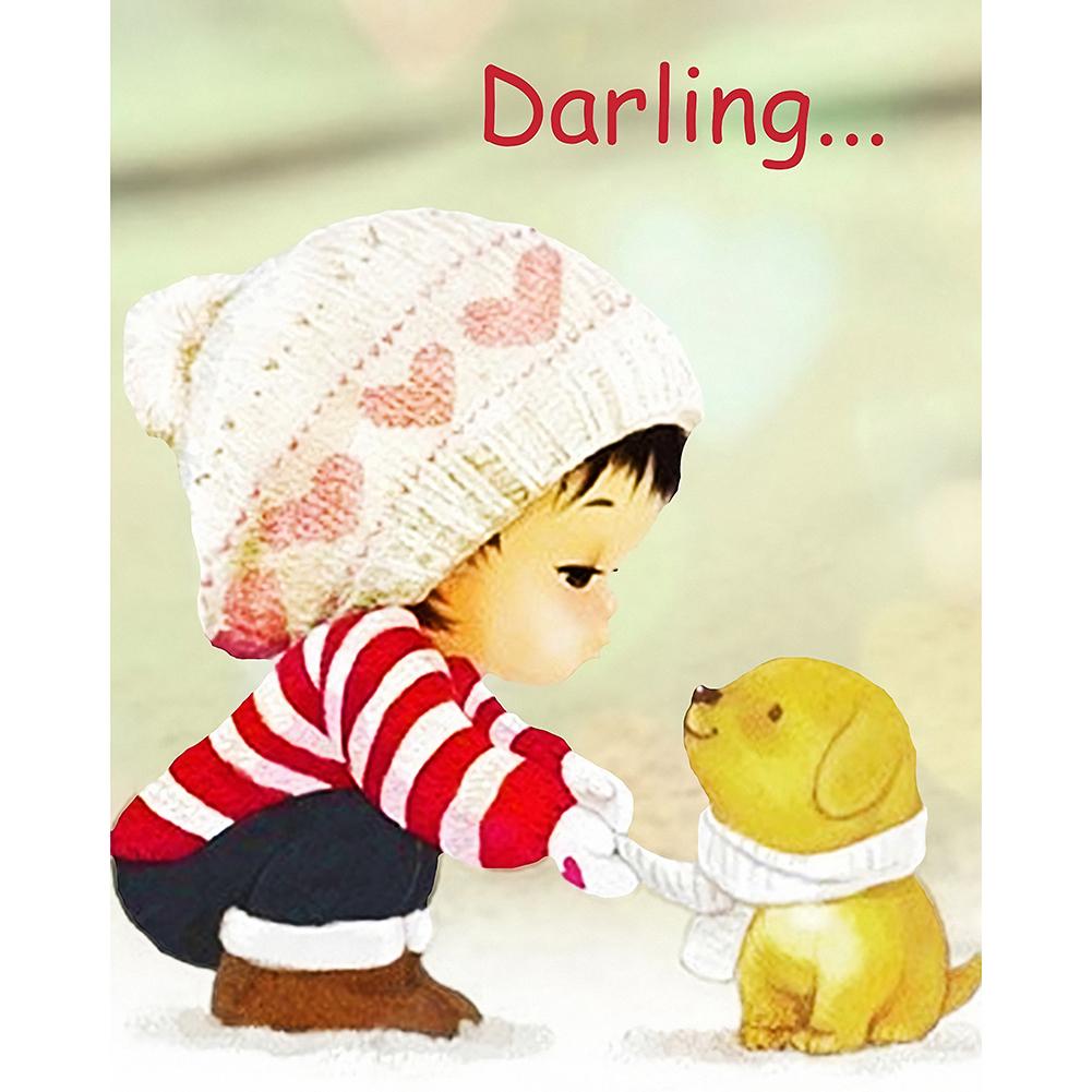 

30*40CM-Round Drill Diamond Painting-Child, 501 Original