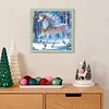 Diamond Painting-DIY Crystal Rhinestone White Horse in the Snow
